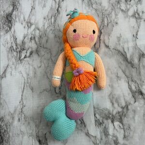 Cuddle And Kind Cuddle + Kind | Isla the Mermaid hand made crochet knit doll 13”
